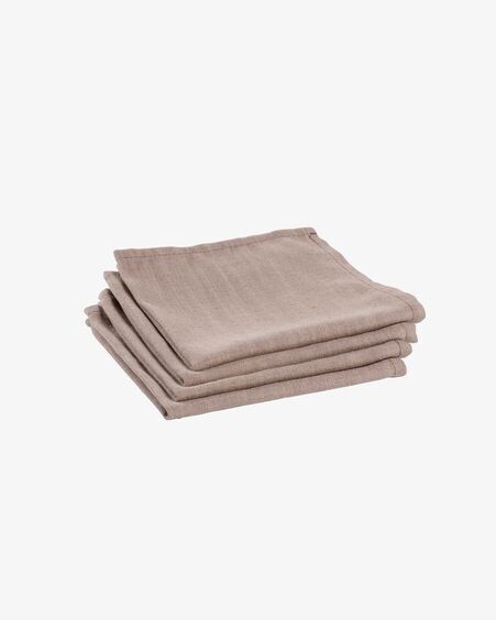 Set Samay de 4 servilletas rosa