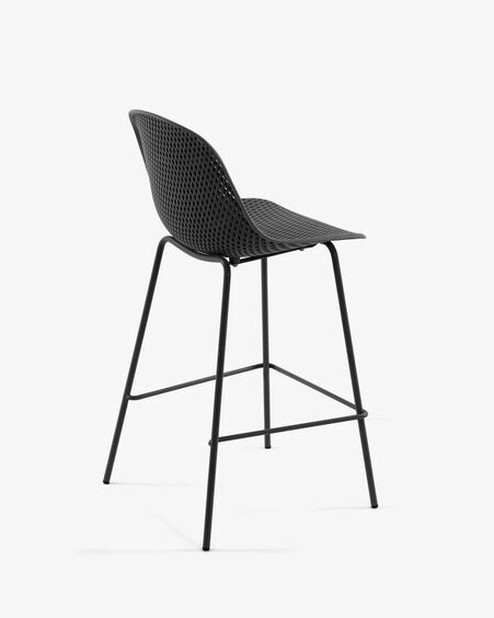 Taburete exterior Quinby gris altura 75 cm