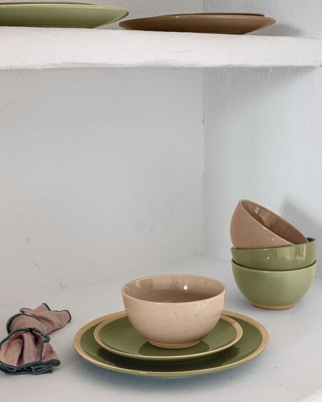 Bol Tilia de cerámica beige