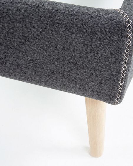 Funda cama Dyla grafito 150 x 190 cm