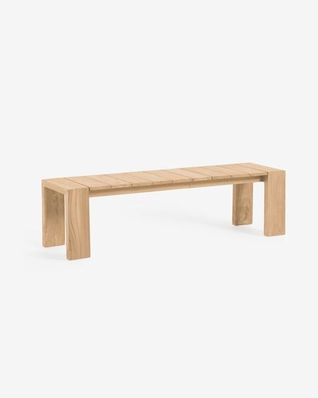 Banco de exterior Victoire de madera maciza de teca 215 cm