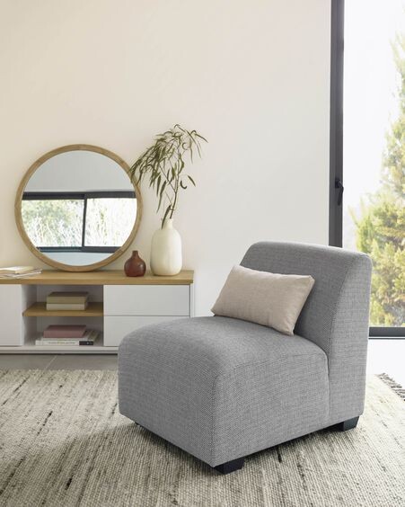 Módulo asiento Legara gris claro 62 cm