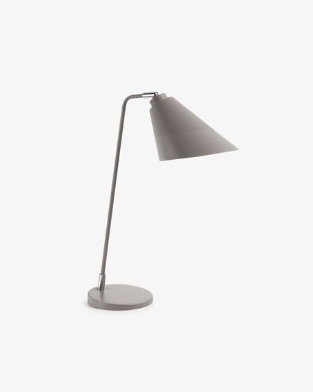 Lámpara de mesa Tipir de acero con acabado gris