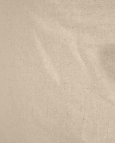 Pantalla de lámpara de techo Mariela de lino con acabado beige Ø 50 cm