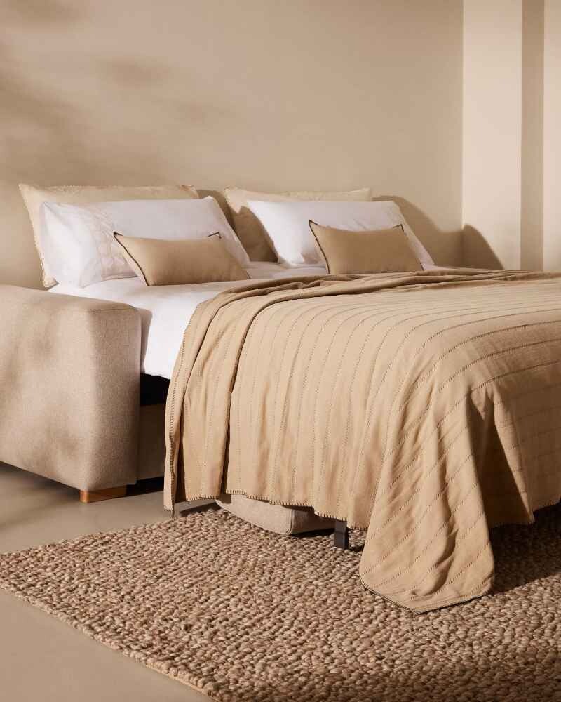 Sofá cama Anley 3 plazas beige 204 cm