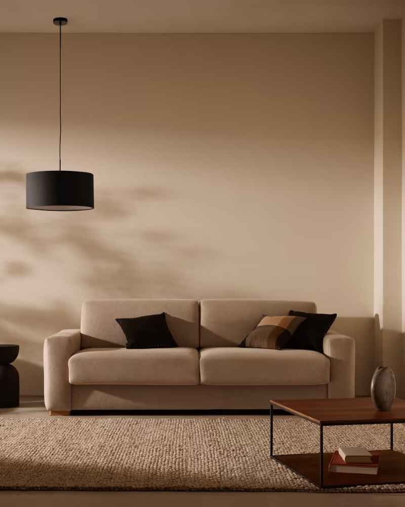 Sofá cama Anley 3 plazas beige 204 cm
