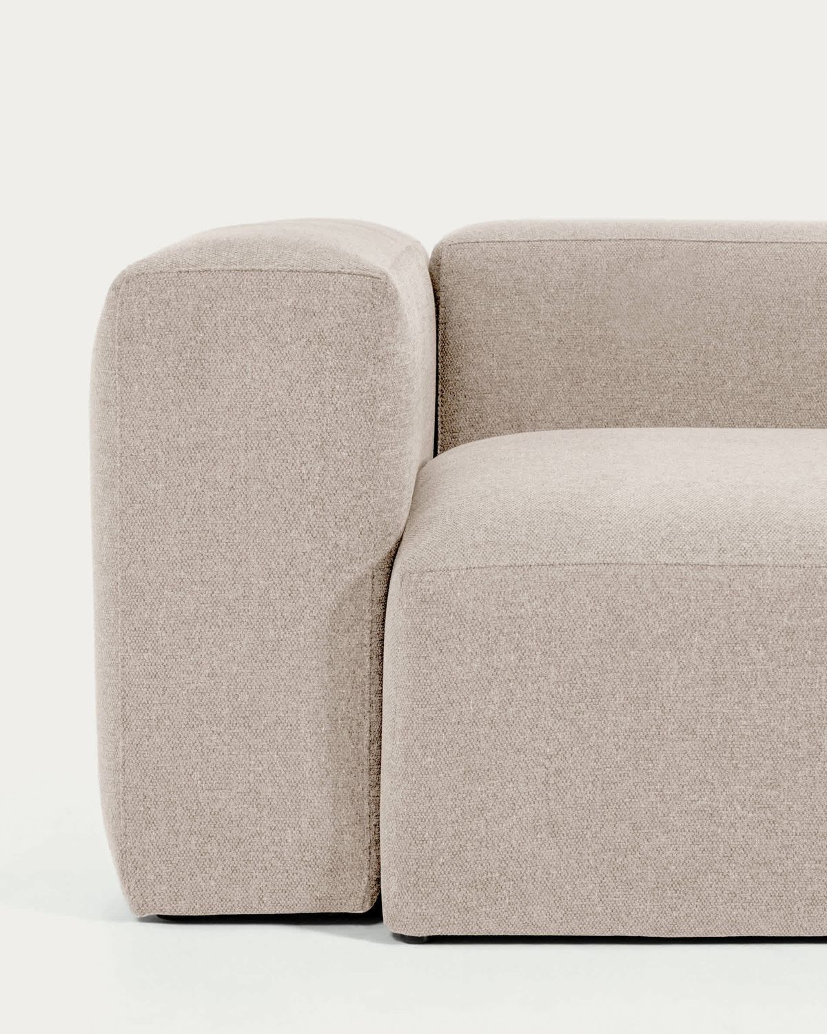 Sofá rinconero Blok 5 plazas de chenilla beige 320 x 290 cm / 290 x 320 cm FSC Mix Credit