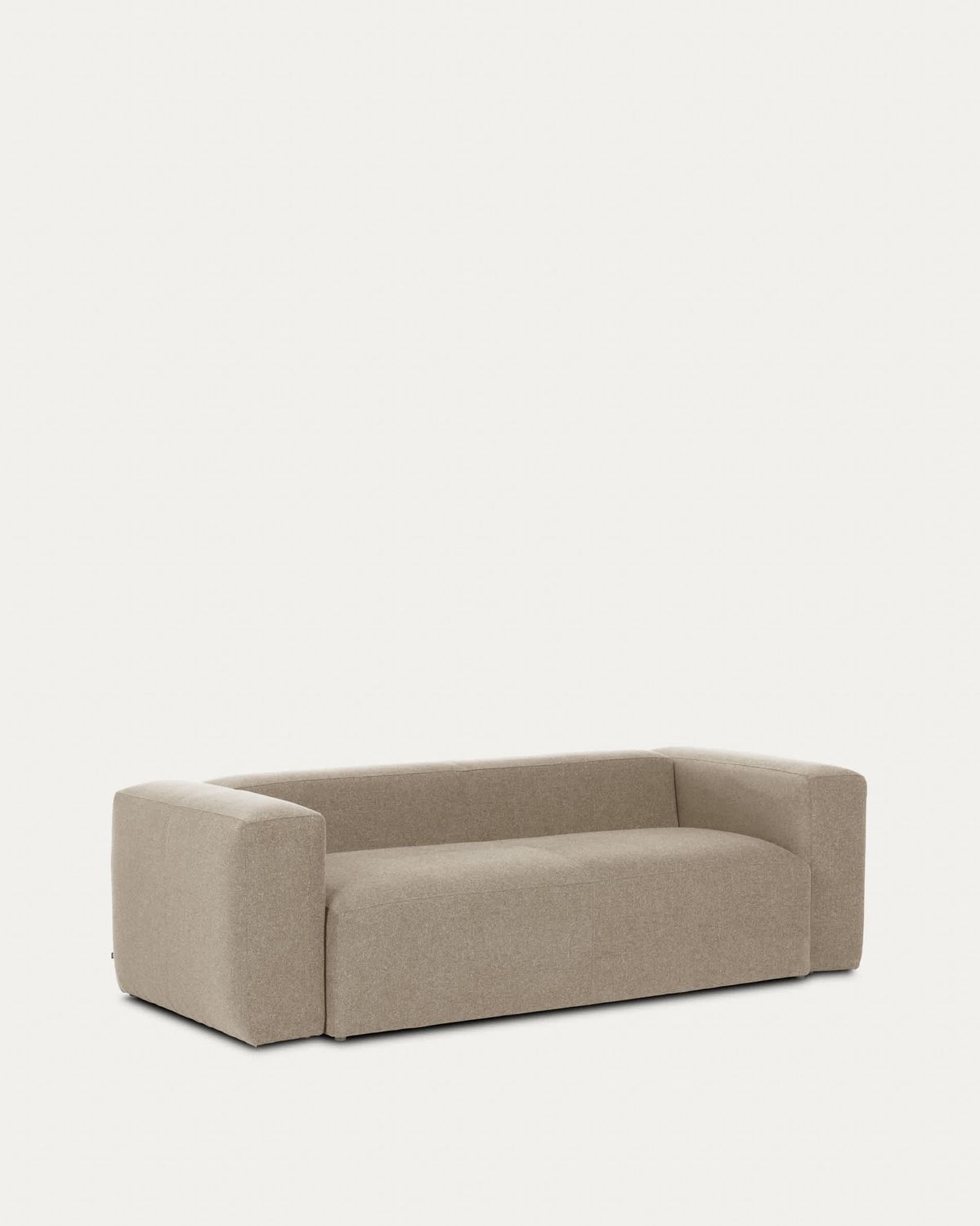 Sofá Blok 2 plazas de chenilla beige 210 cm FSC Mix Credit