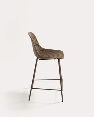Taburete exterior Quinby beige altura 65 cm