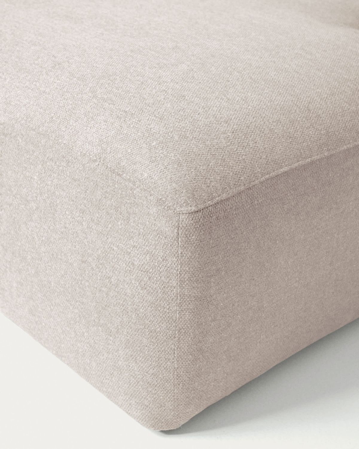 Sofá Blok 3 plazas de chenilla chaise longue derecho beige 300 cm FSC Mix Credit