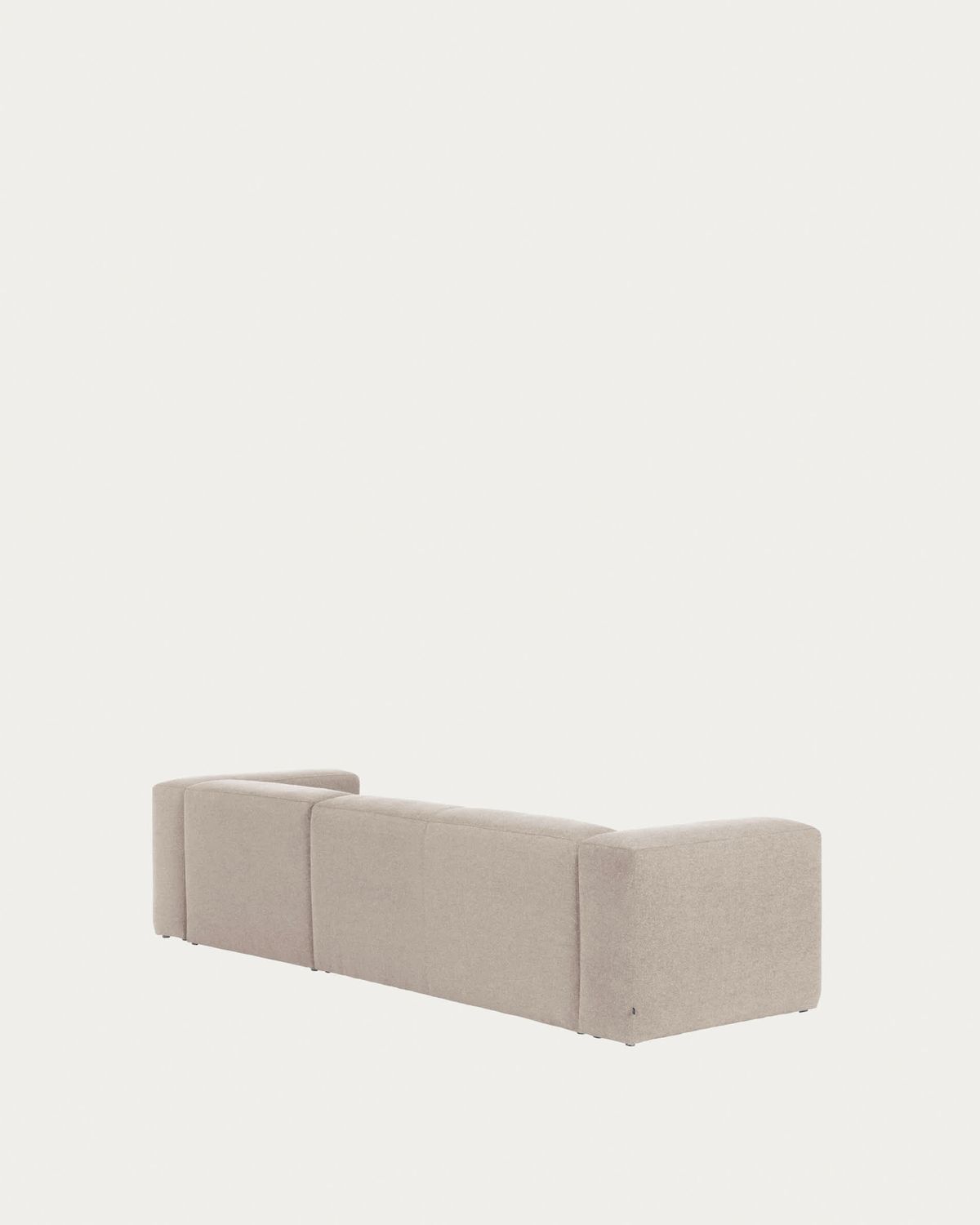 Sofá Blok 3 plazas de chenilla chaise longue derecho beige 300 cm FSC Mix Credit