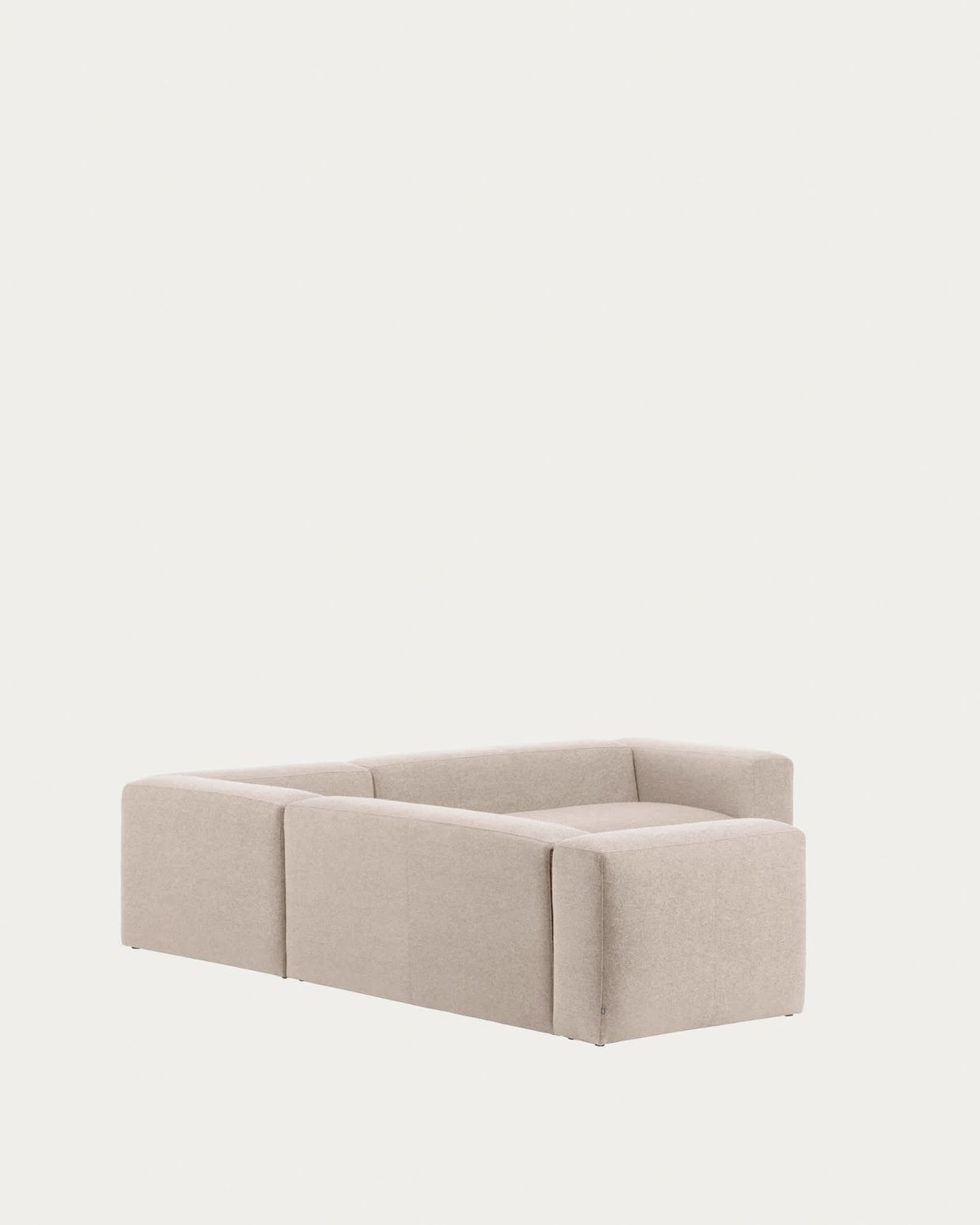 Sofá rinconero Blok 4 plazas de chenilla beige 290 x 290 cm FSC Mix Credit