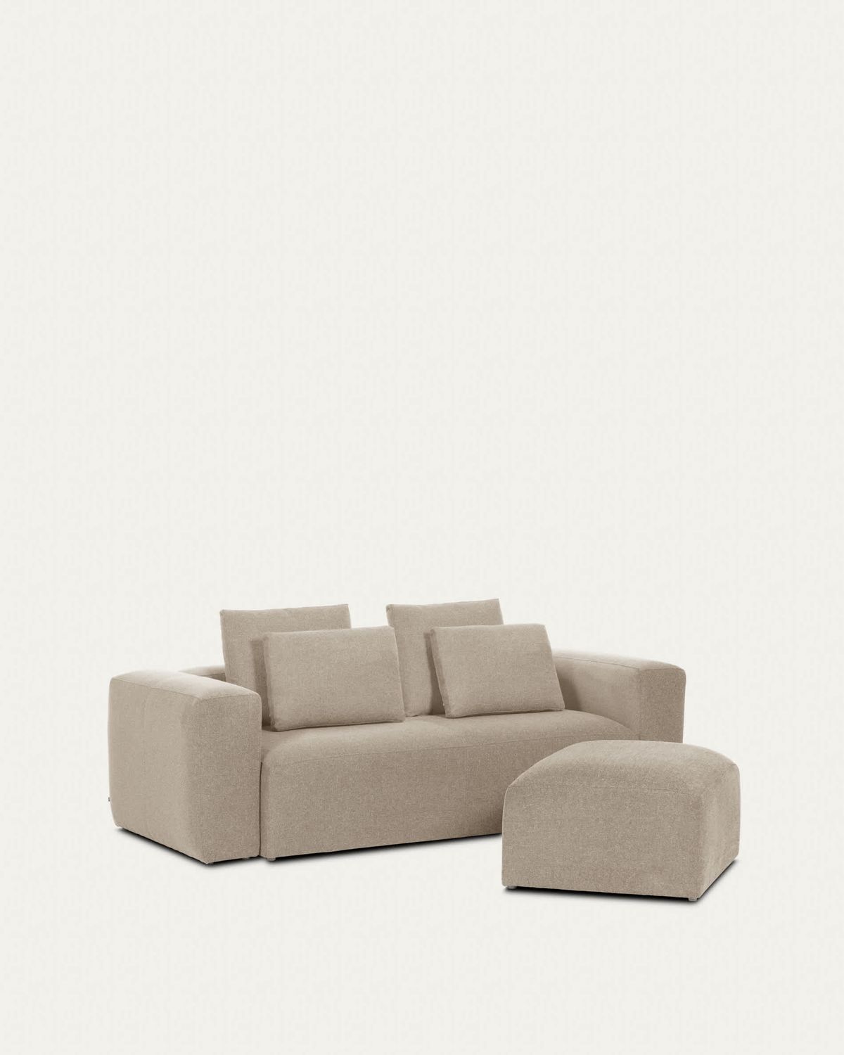 Reposapiés Blok de chenilla beige 90 x 74 cm FSC Mix Credit
