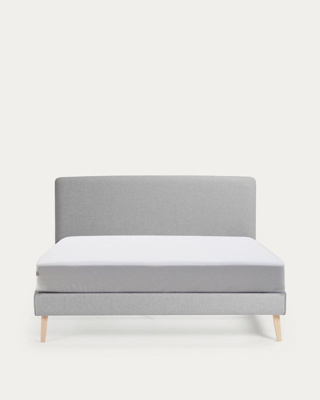 Funda cama Dyla gris para colchón de 160 x 200 cm