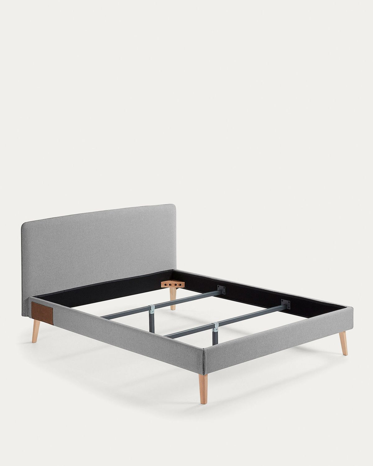 Funda cama Dyla gris para colchón de 160 x 200 cm