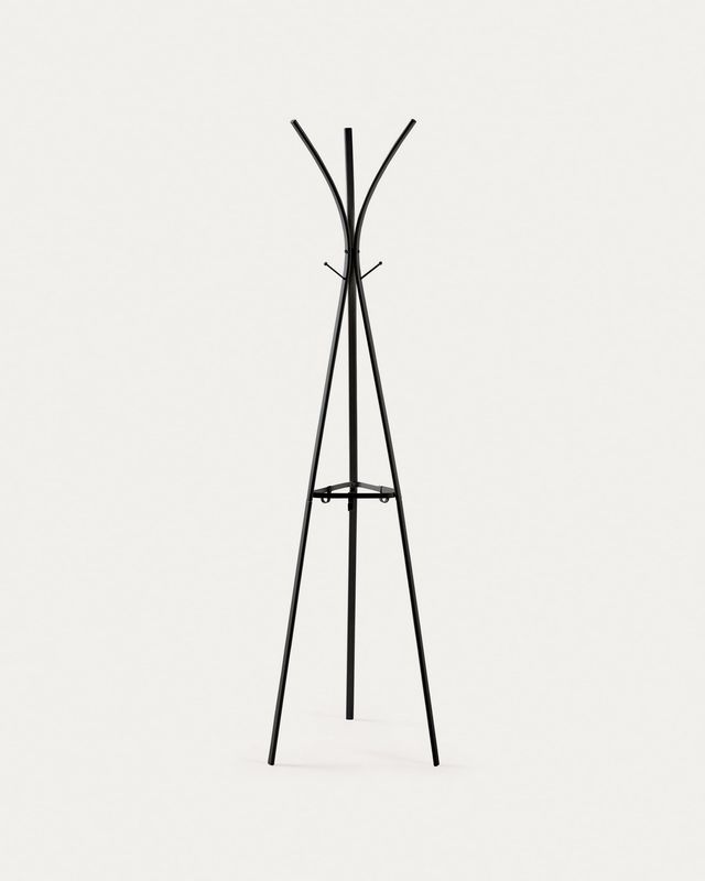 Perchero Stearn acero negro 183 cm