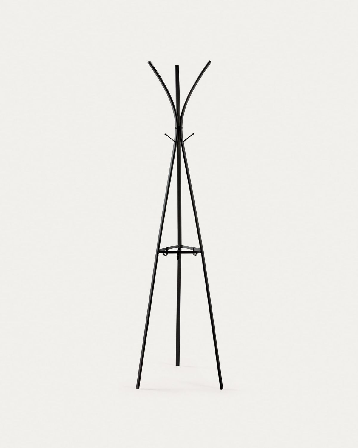 Perchero Stearn acero negro 183 cm