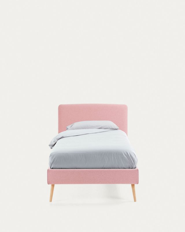 Funda cama Dyla rosa para colchón de 90 x 190 cm
