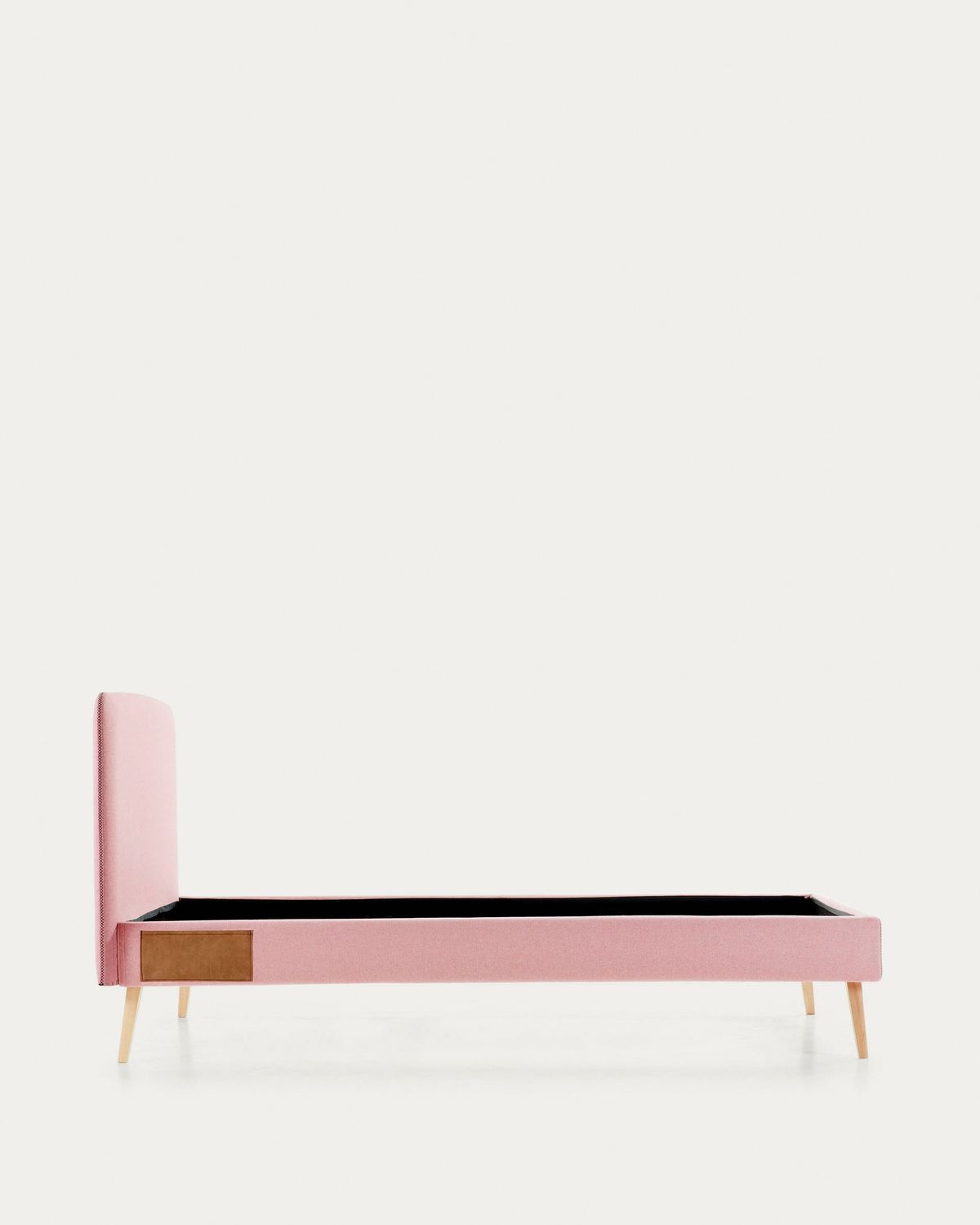 Funda cama Dyla rosa para colchón de 90 x 190 cm