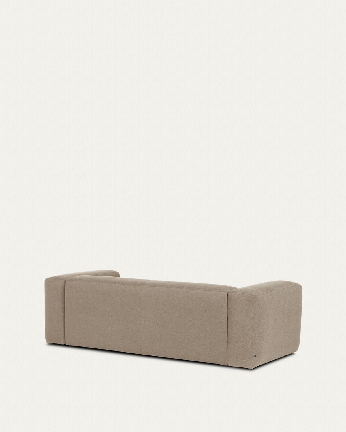 Sofá Blok 2 plazas de chenilla chaise longue derecho beige 240 cm FSC Mix Credit