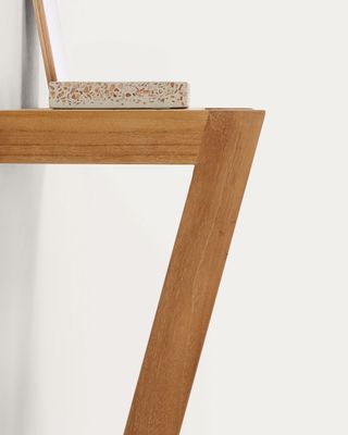 Toallero de pared Kuveni de madera maciza de teca 40 x 63 cm