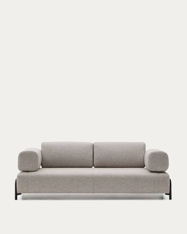 Sofá Compo 3 plazas beige grisáceo 232 cm Sofá Compo 3 plazas beige grisáceo 232 cm