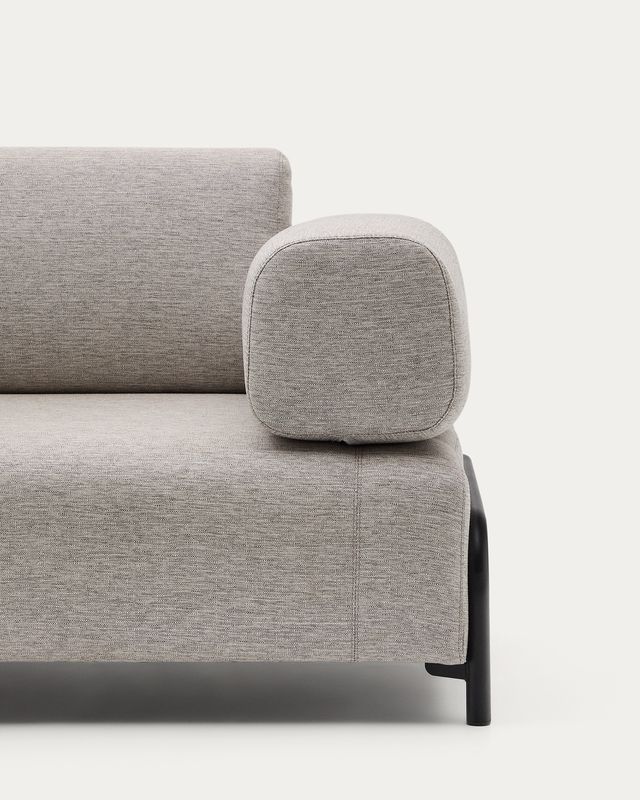Sofá Compo 3 plazas beige grisáceo 232 cm