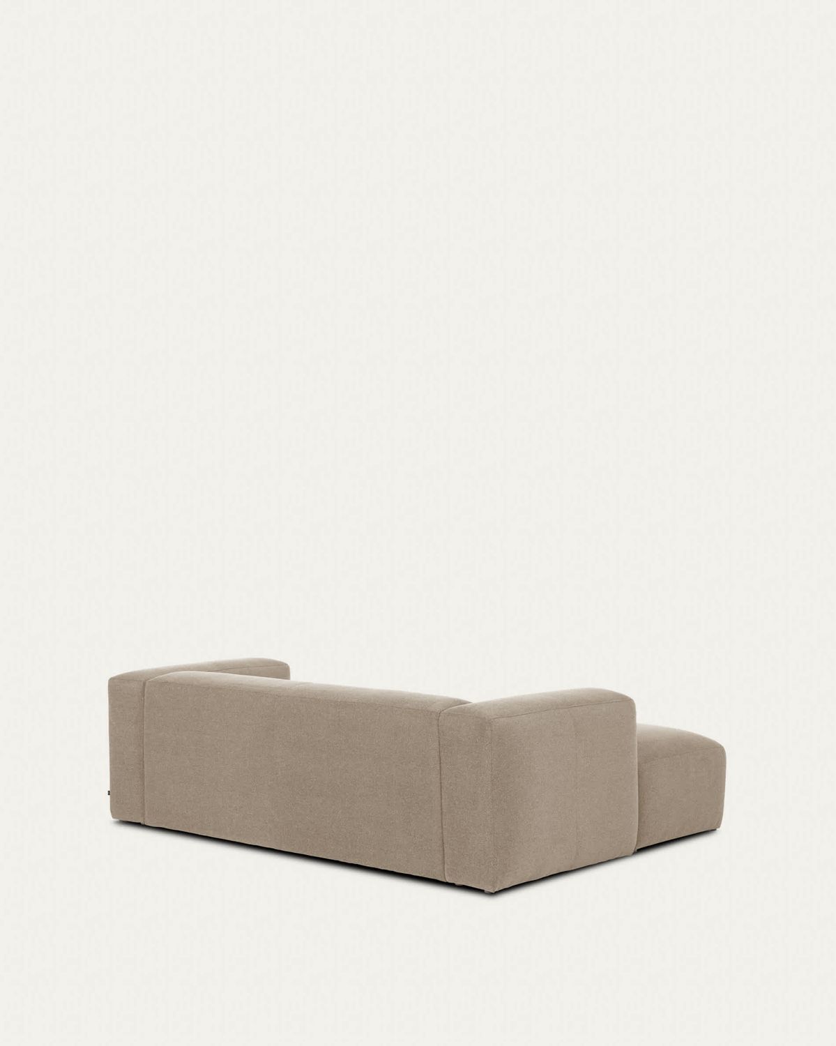 Sofá Blok 2 plazas de chenilla chaise longue izquierdo beige 240 cm FSC Mix Credit