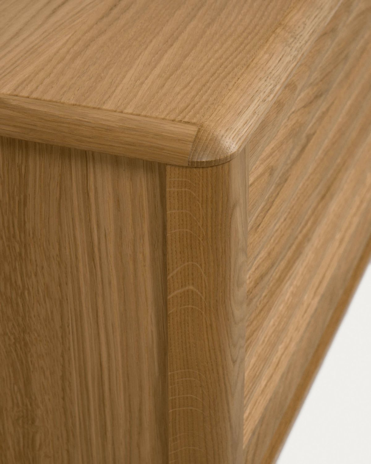Mueble TV Lenon 2 puertas de madera maciza y chapa de roble 200 x 57 cm FSC MIX Credit