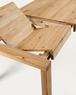 Mesa extensible Briva chapa de roble acabado natural 180 (230) x 90 cm