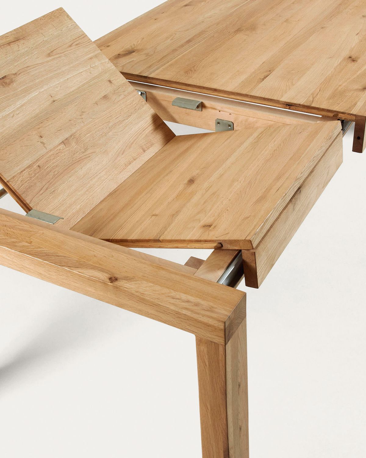 Mesa extensible Briva chapa de roble acabado natural 180 (230) x 90 cm