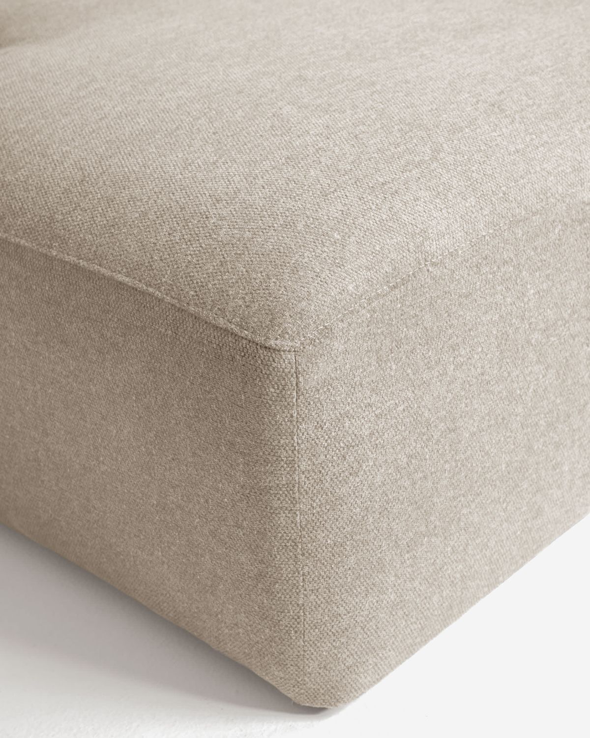 Sofá Blok 4 plazas de chenilla chaise longue izquierdo beige 330 cm FSC Mix Credit