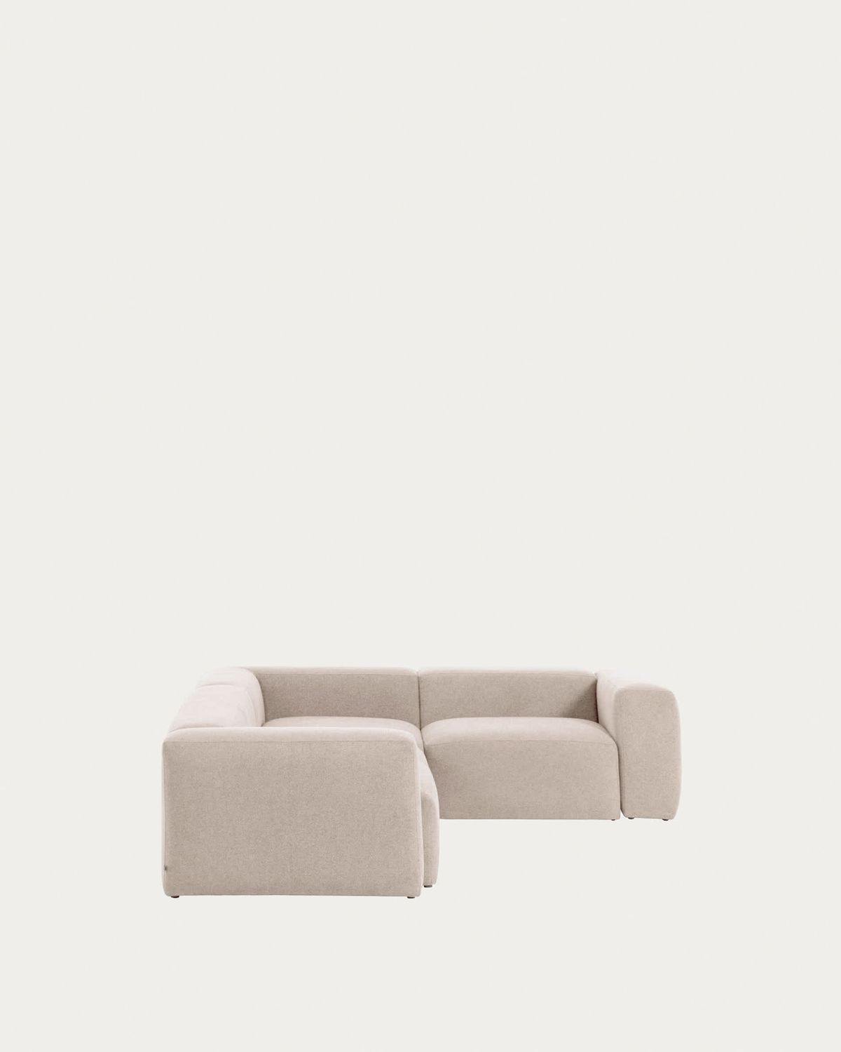 Sofá rinconero Blok 3 plazas de chenilla beige 290 x 230 cm / 230 cm 290 cm FSC Mix Credit