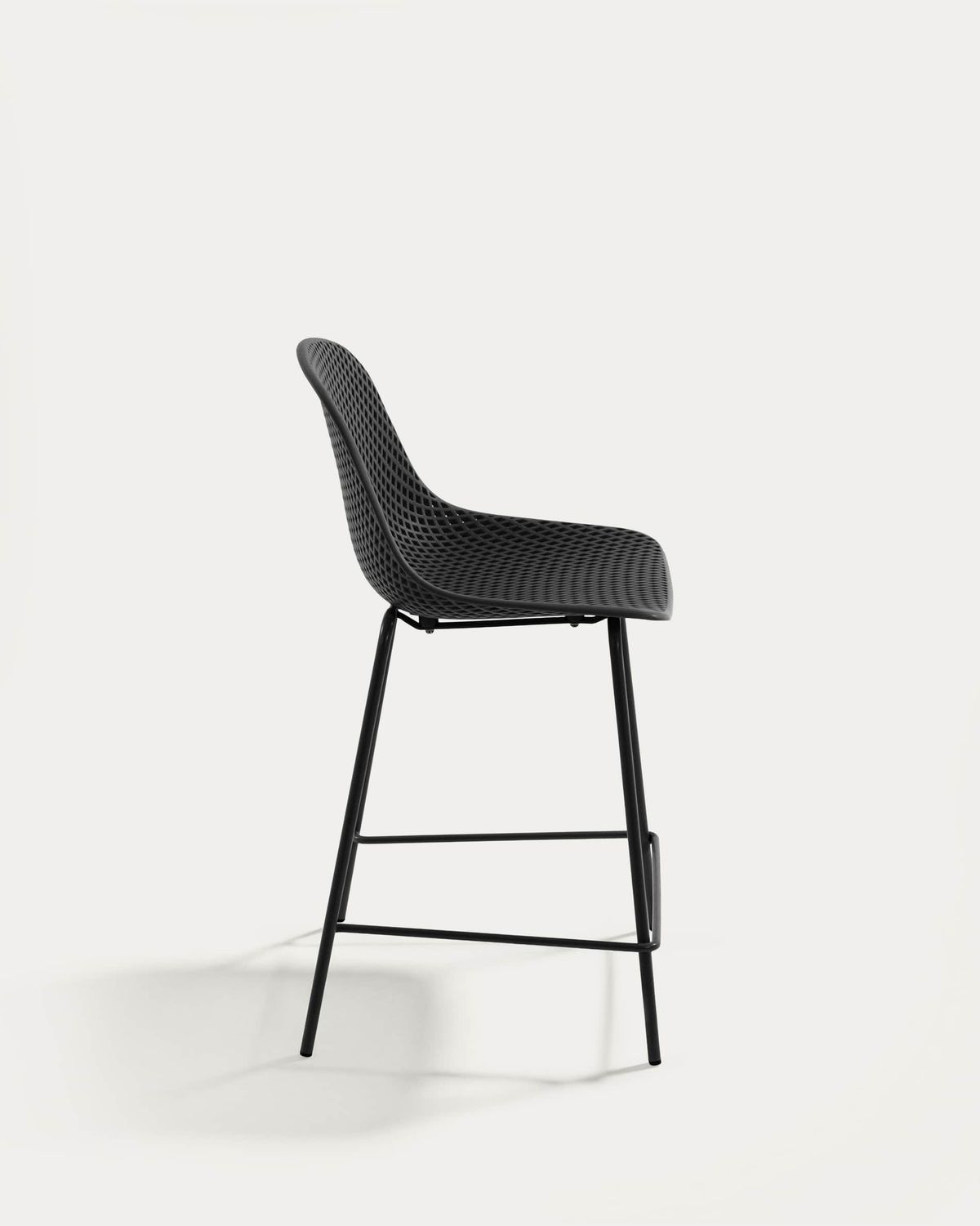 Taburete exterior Quinby gris altura 65 cm