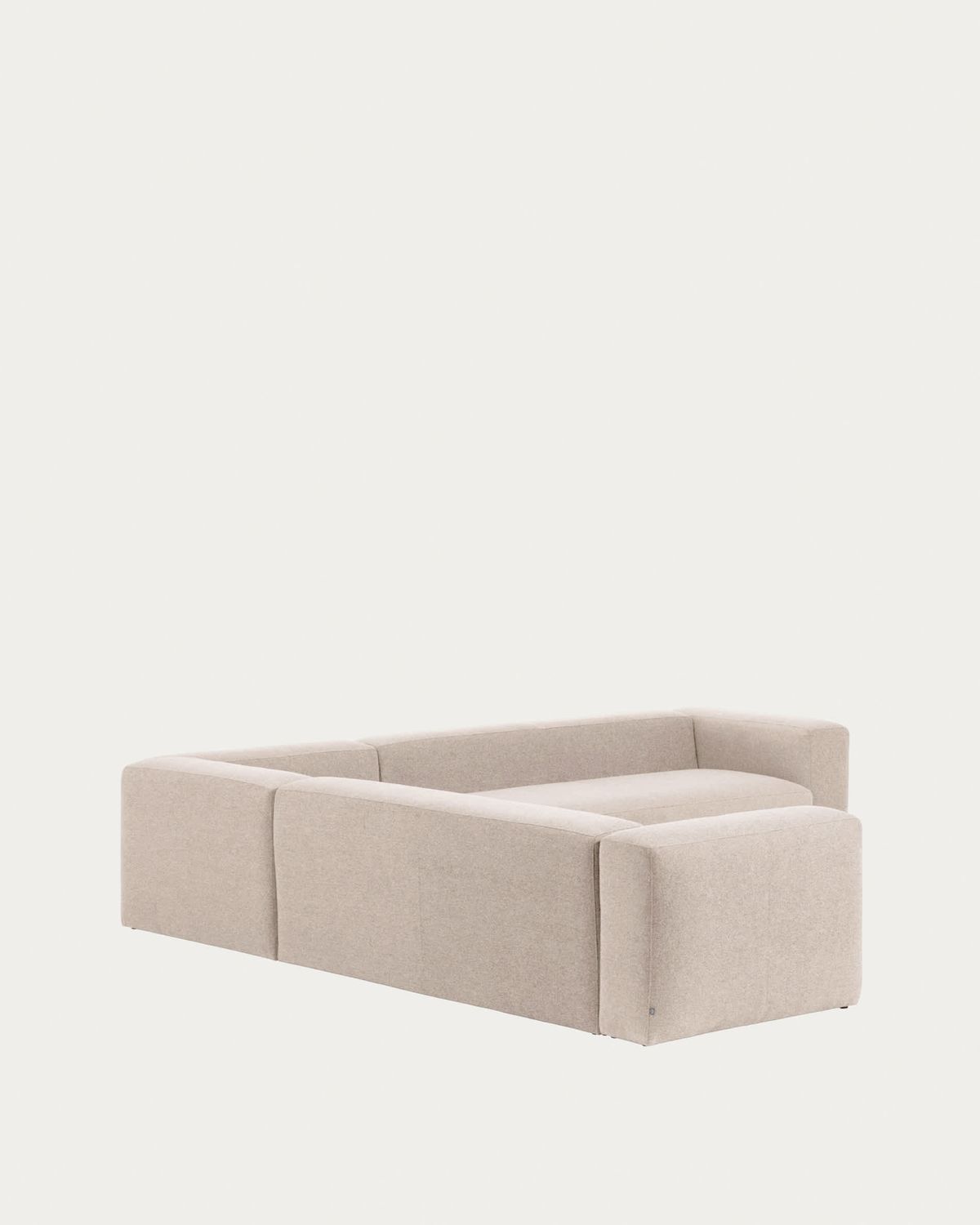 Sofá rinconero Blok 6 plazas de chenilla beige 320 x 320 cm FSC Mix Credit