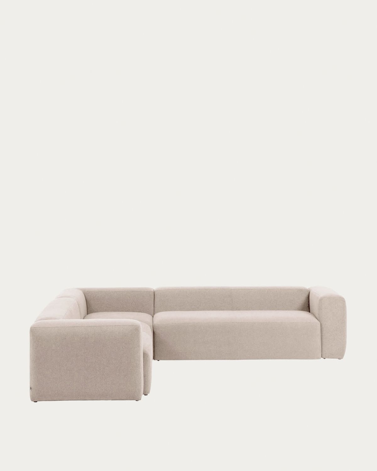 Sofá rinconero Blok 6 plazas de chenilla beige 320 x 320 cm FSC Mix Credit