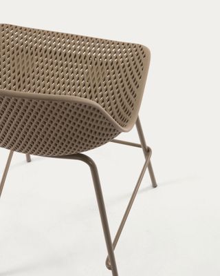 Taburete Quinby beige altura 75 cm