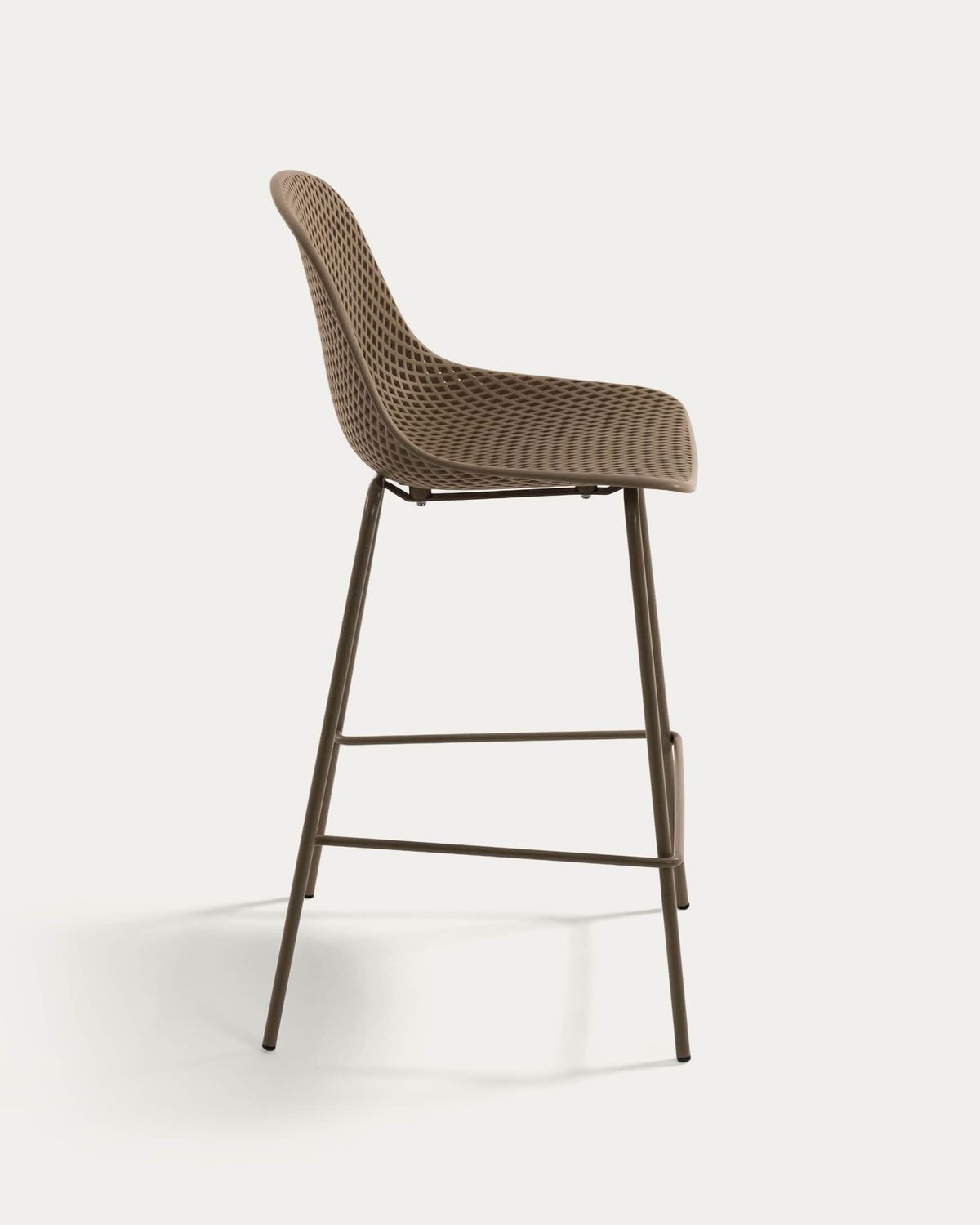 Taburete Quinby beige altura 75 cm