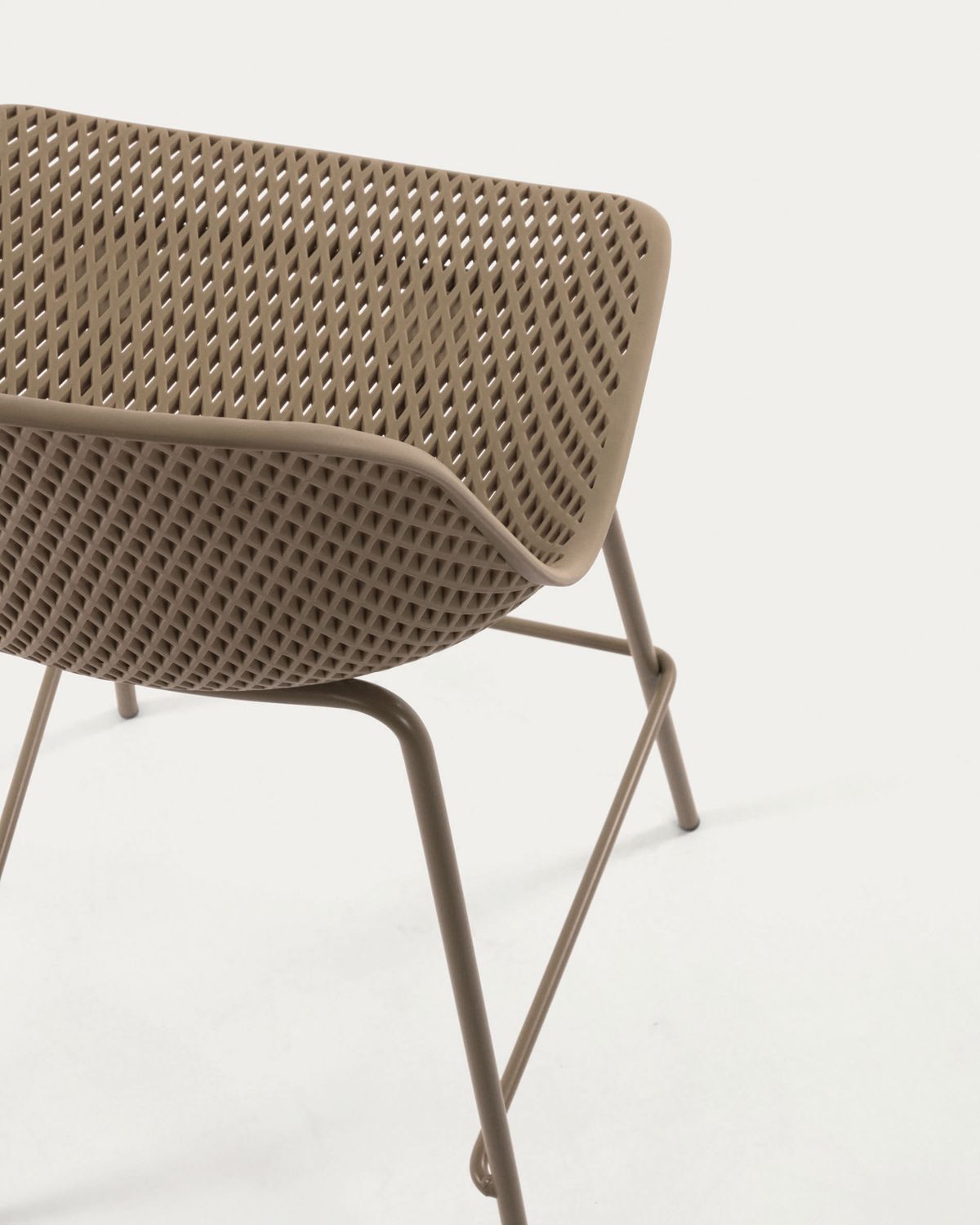 Taburete Quinby beige altura 75 cm