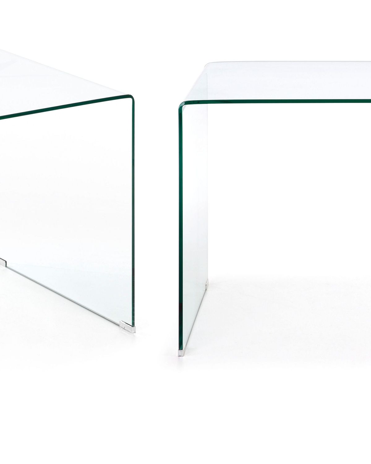 Mesa Burano de cristal 125 x 70 cm