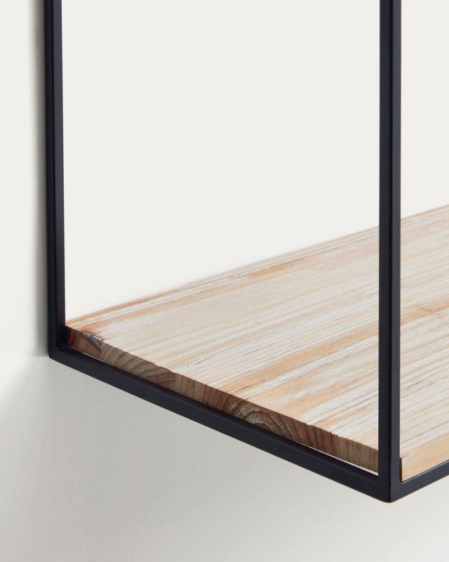 Estante Elisha de madera maciza de abeto 90 x 30 cm