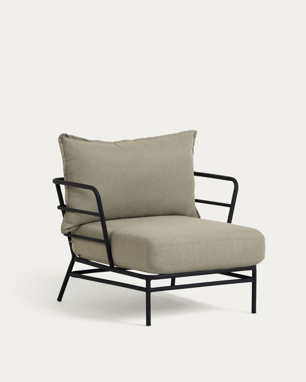 Sillón Mareluz de acero negro