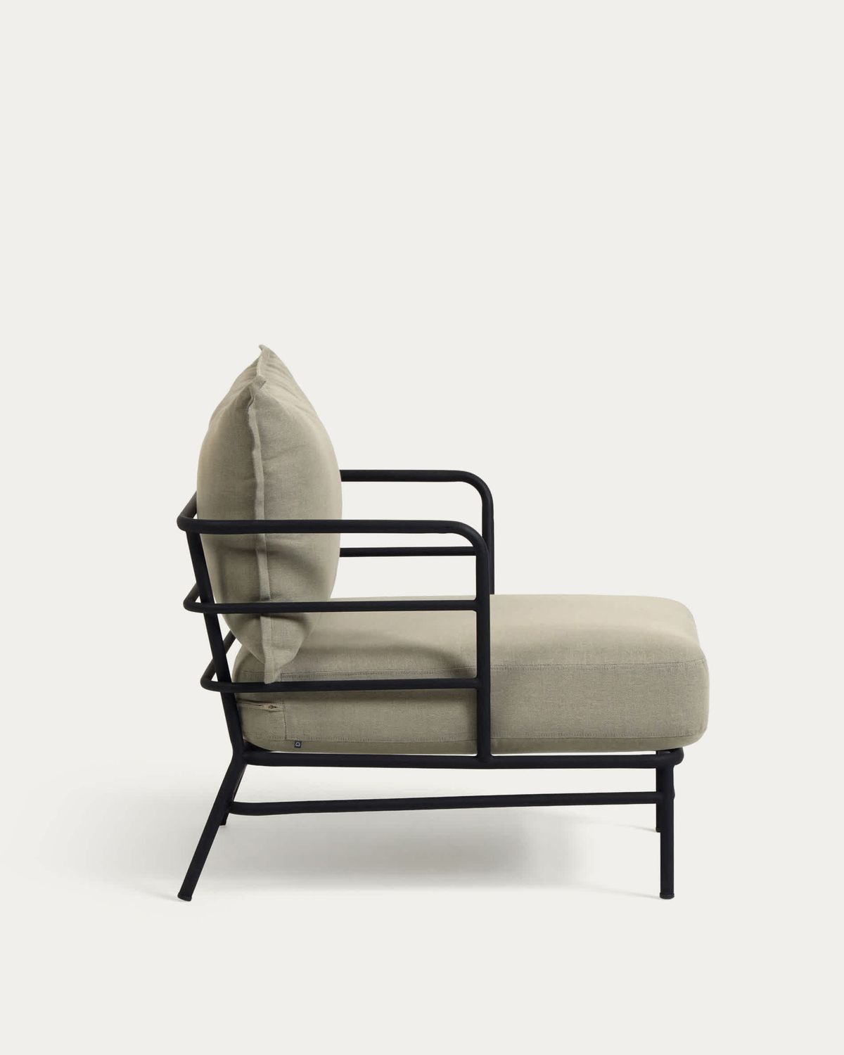Sillón Mareluz de acero negro