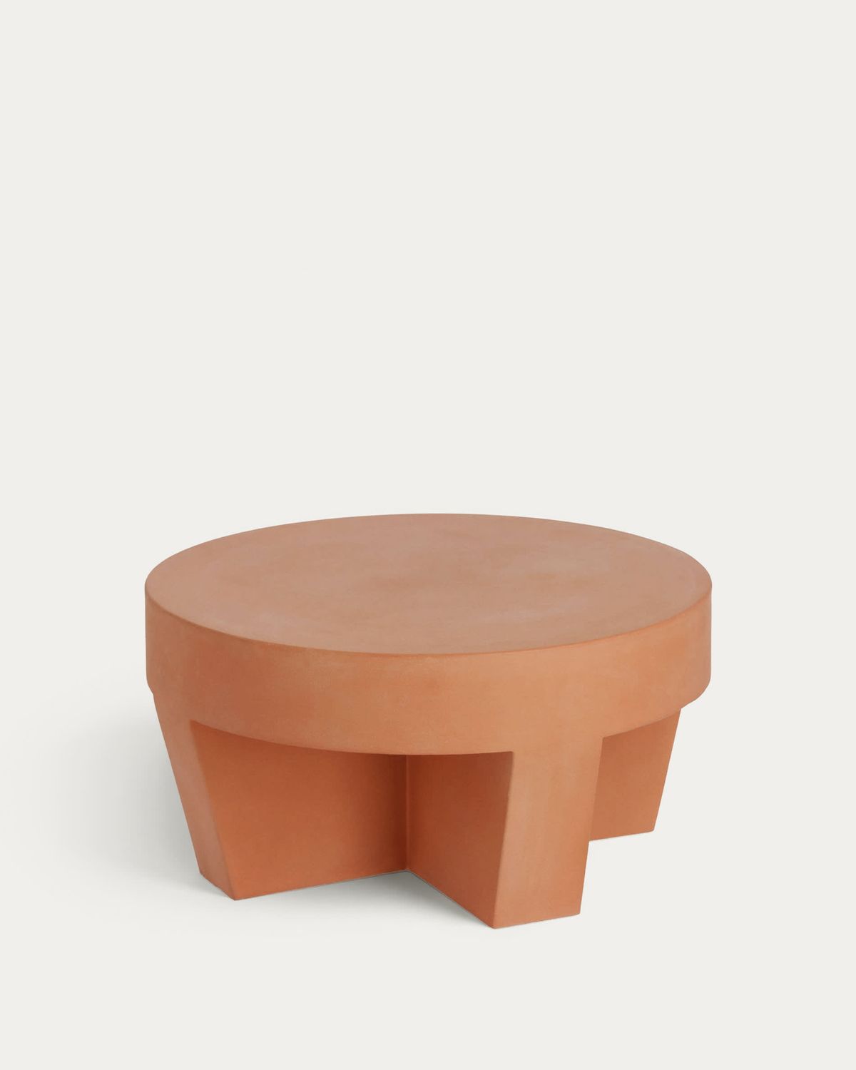 Mesa de centro redonda exterior Vilena de terracota Ø 60 cm