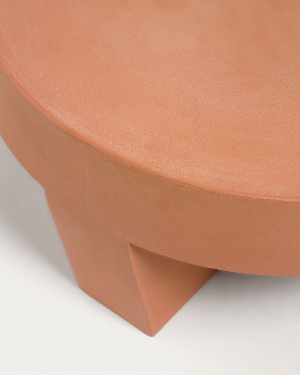Mesa de centro redonda exterior Vilena de terracota Ø 60 cm