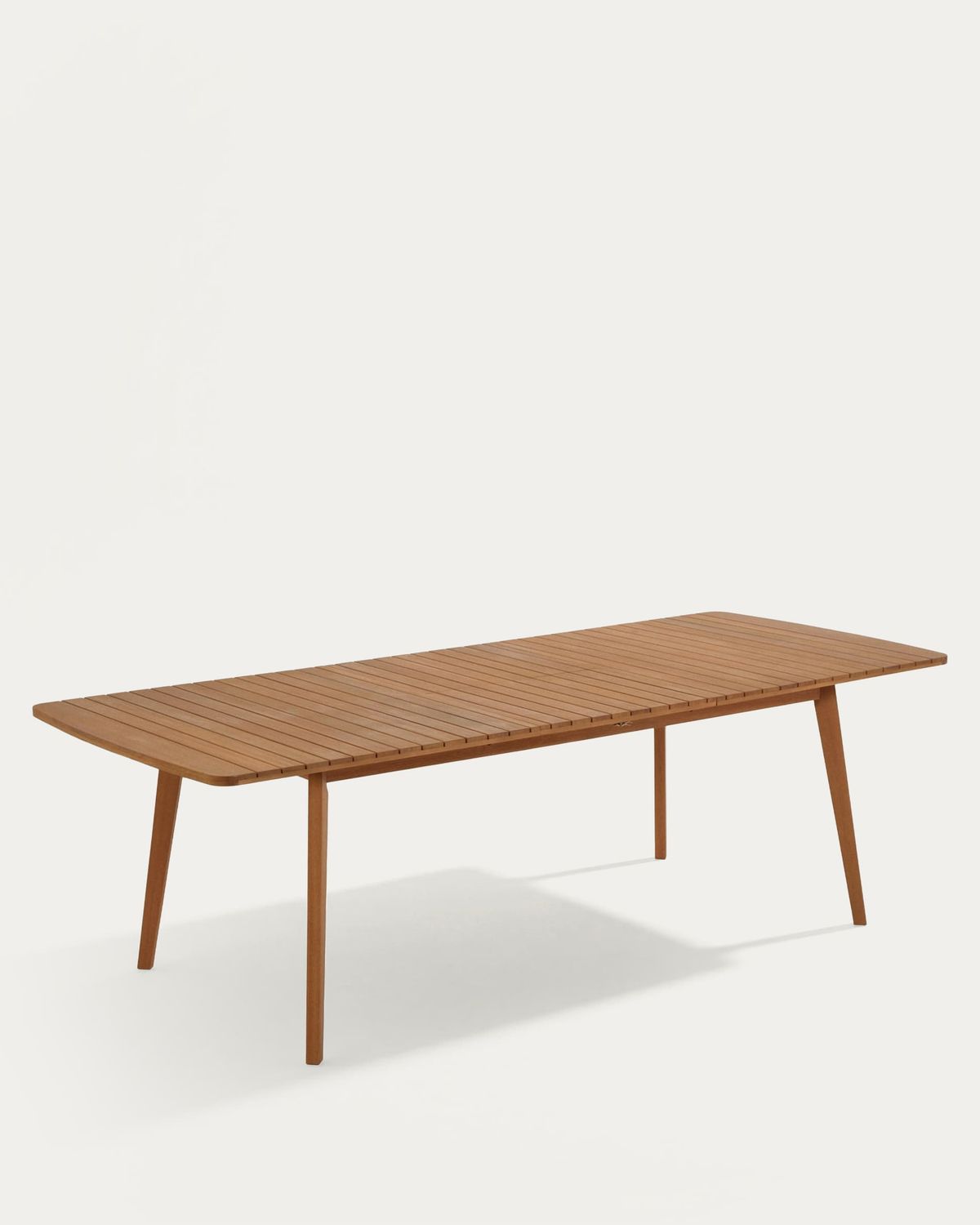 Mesa extensible de exterior Hanzel madera maciza de eucalipto 183 (240) x 100 cm FSC 100%