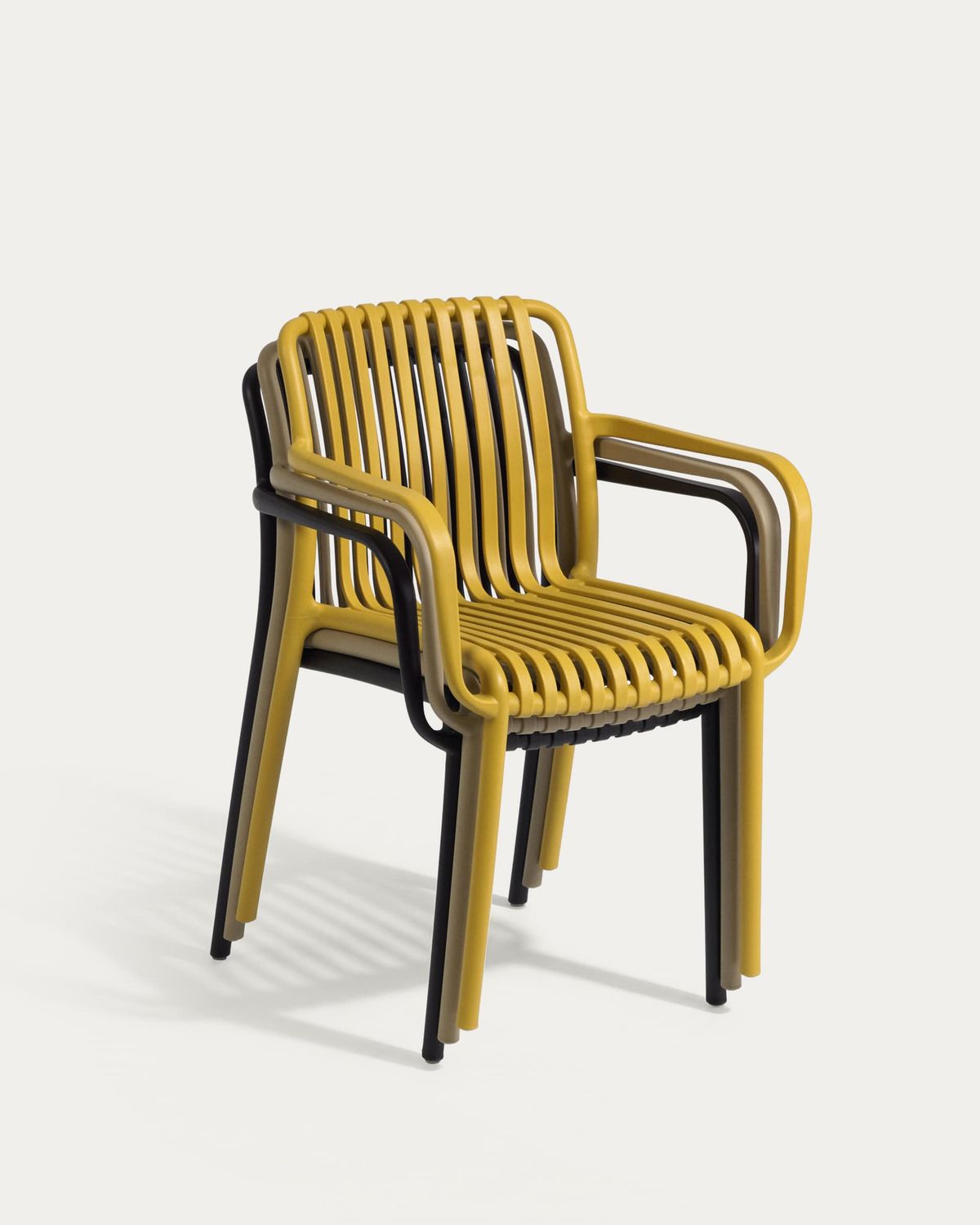 Silla apilable de exterior Isabellini beige