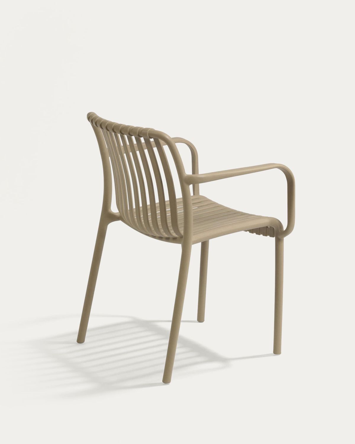 Silla apilable de exterior Isabellini beige