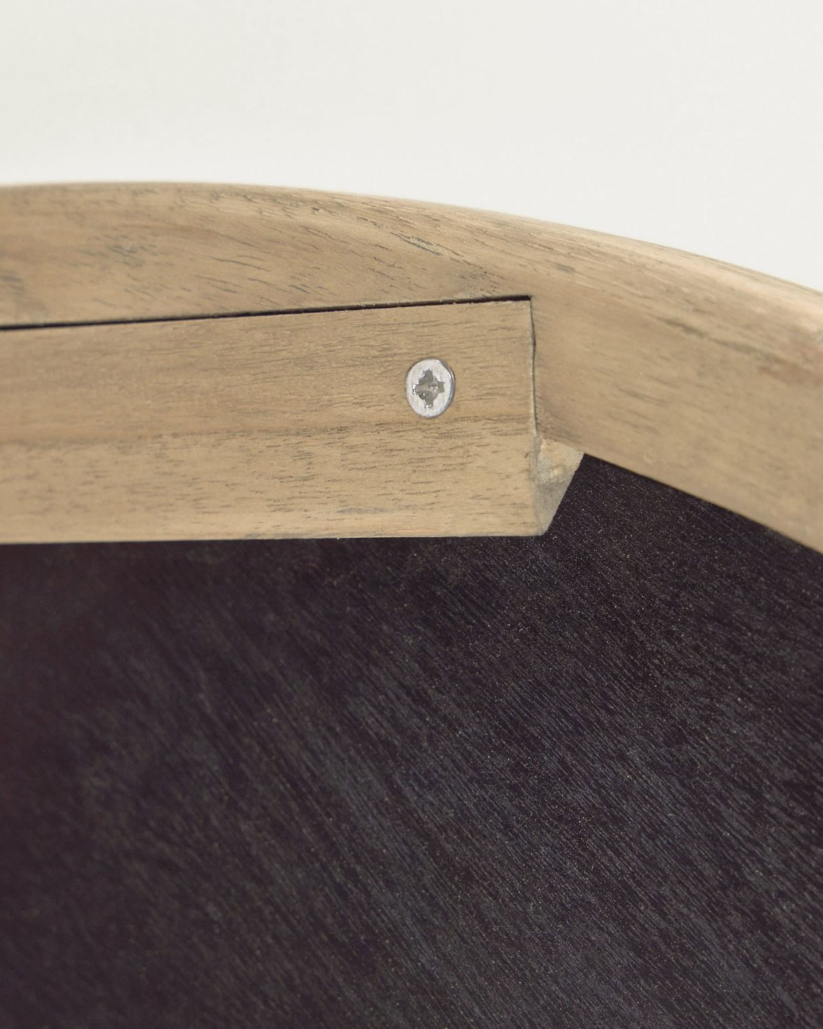 Espejo redondo Alum madera maciza mindi Ø 50 cm