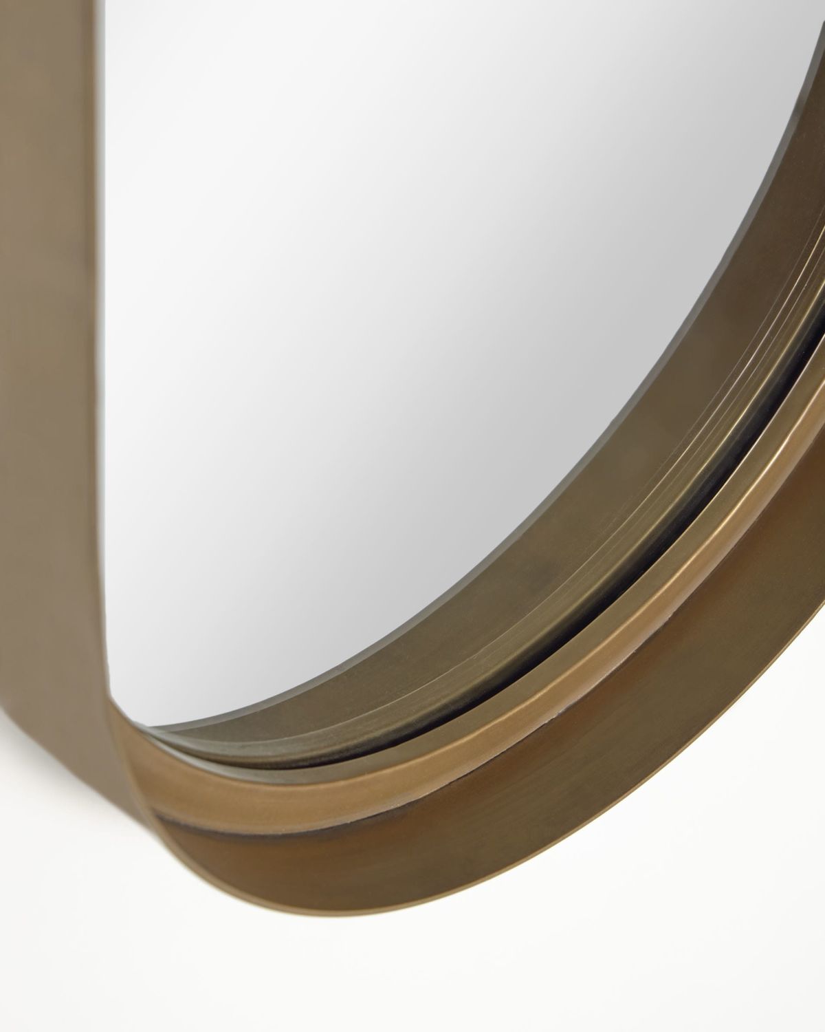 Espejo de pared Tiare metal dorado 31 x 101 cm